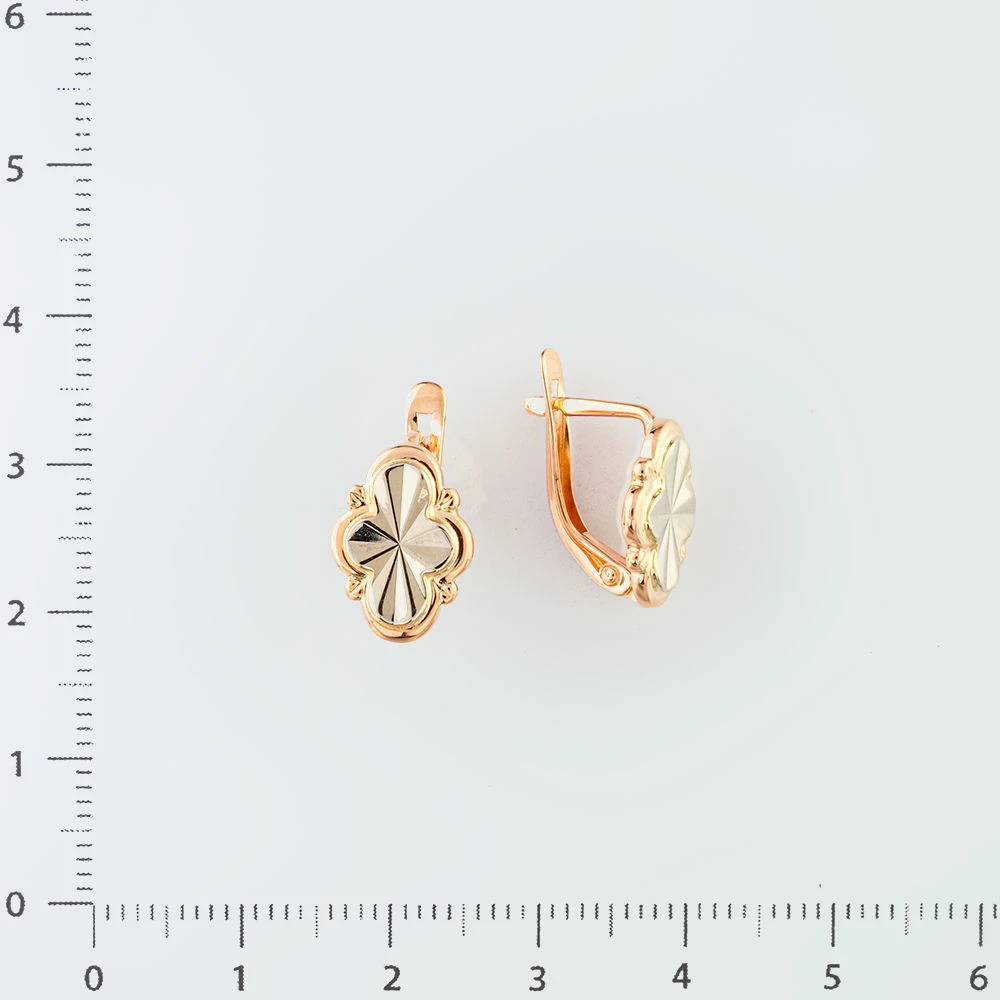 Серьги из красного золота 585 пробы