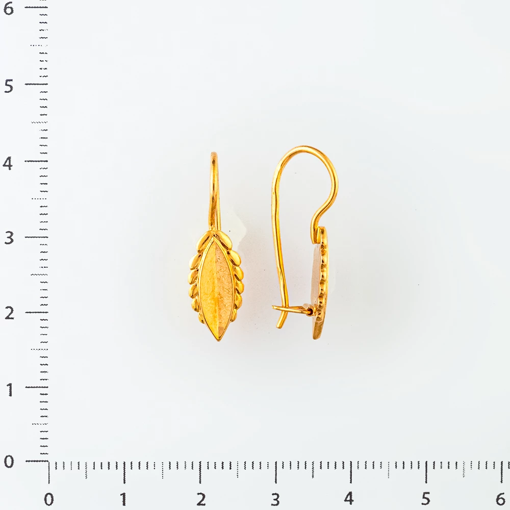 Серьги из красного золота 583 пробы