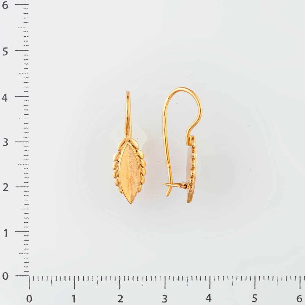 Серьги из красного золота 583 пробы