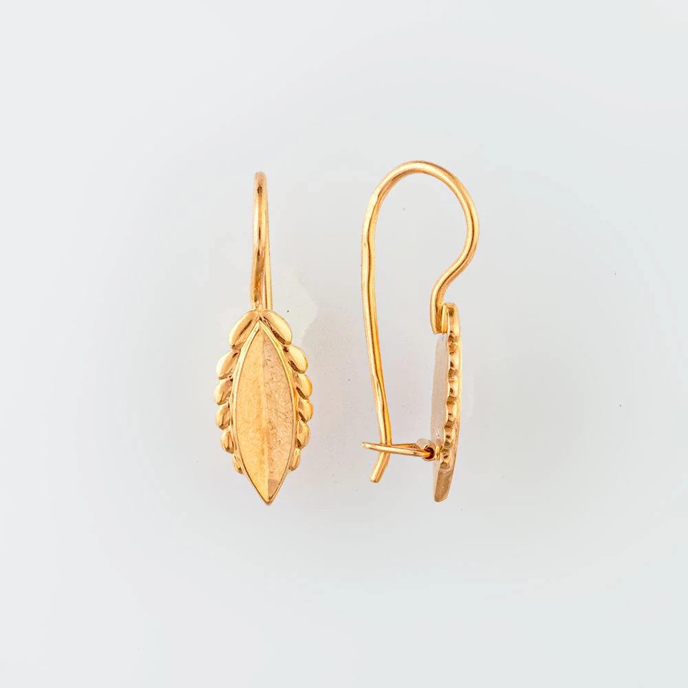 Серьги из красного золота 583 пробы