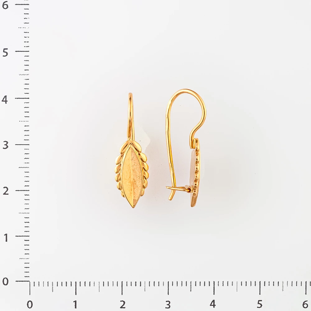 Серьги из красного золота 583 пробы