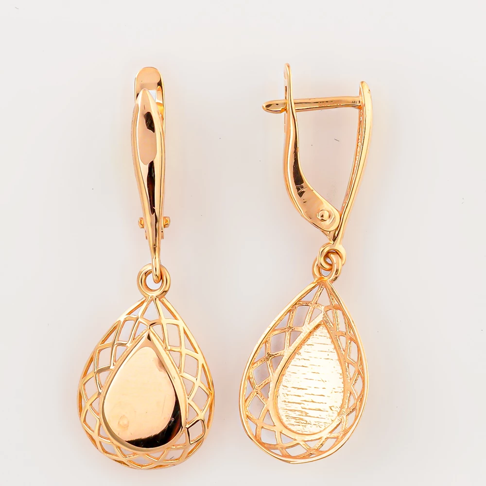 Серьги из красного золота 585 пробы