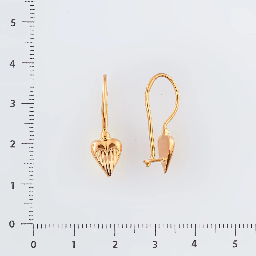 Серьги из красного золота 583 пробы
