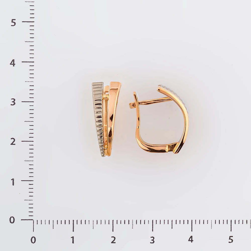 Серьги из красного золота 585 пробы
