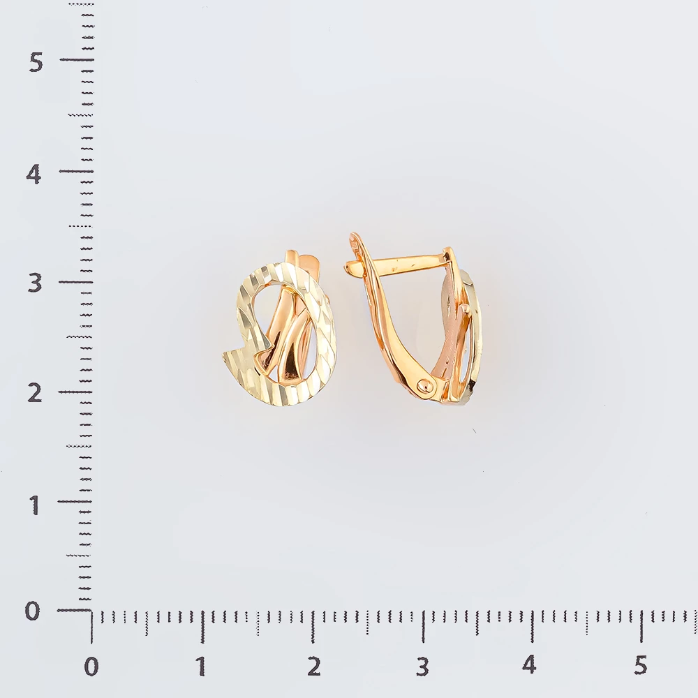 Серьги из красного золота 585 пробы