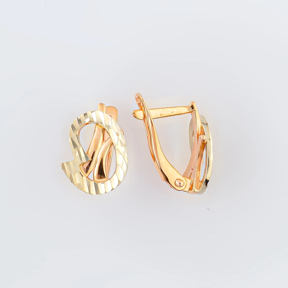 Серьги из красного золота 585 пробы