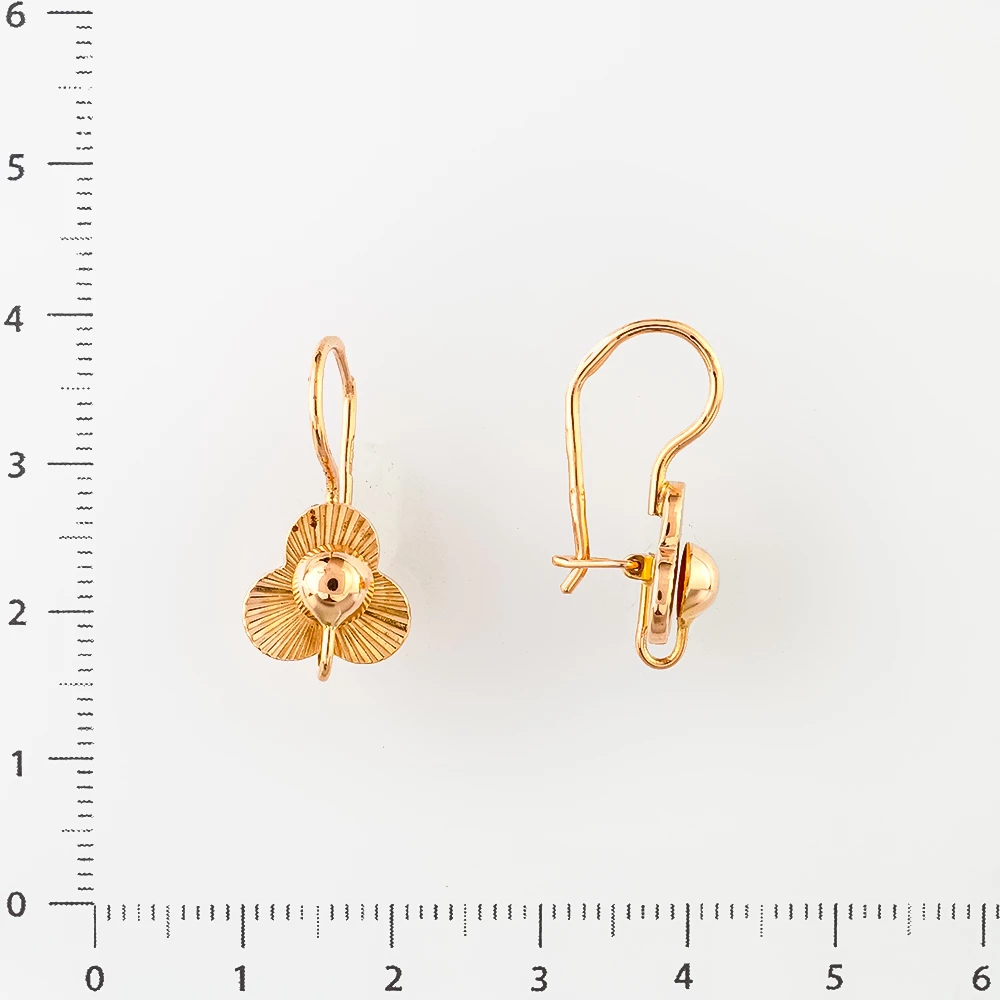 Серьги из красного золота 583 пробы