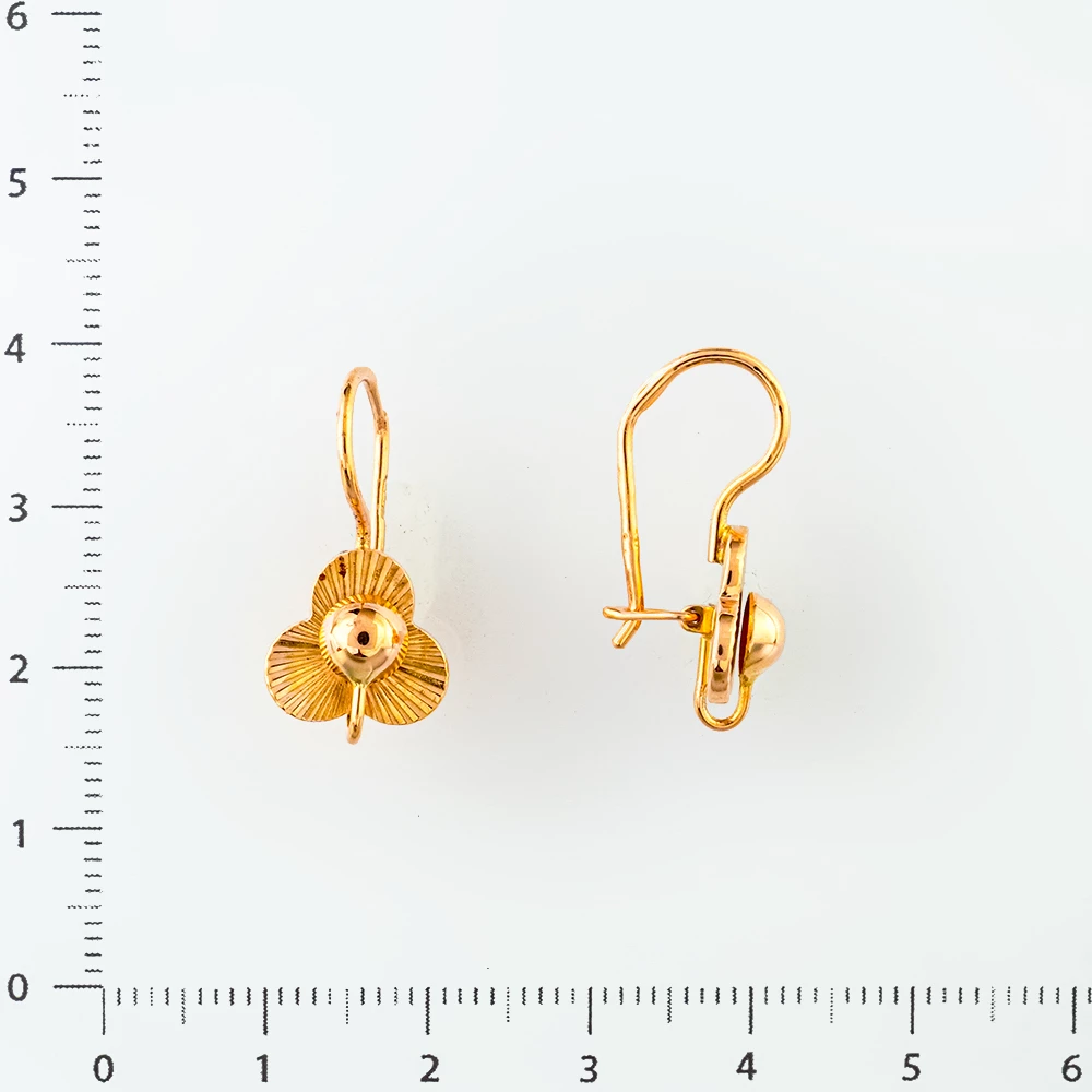 Серьги из красного золота 583 пробы