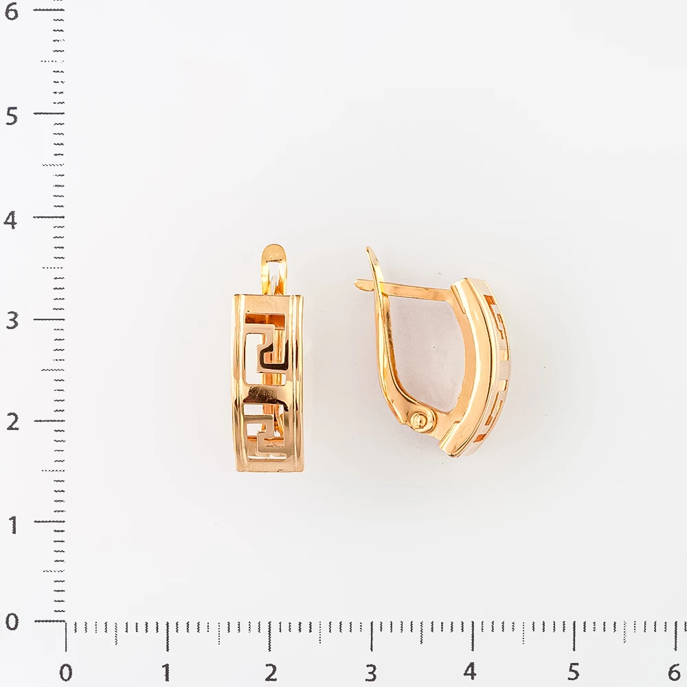 Серьги из красного золота 585 пробы