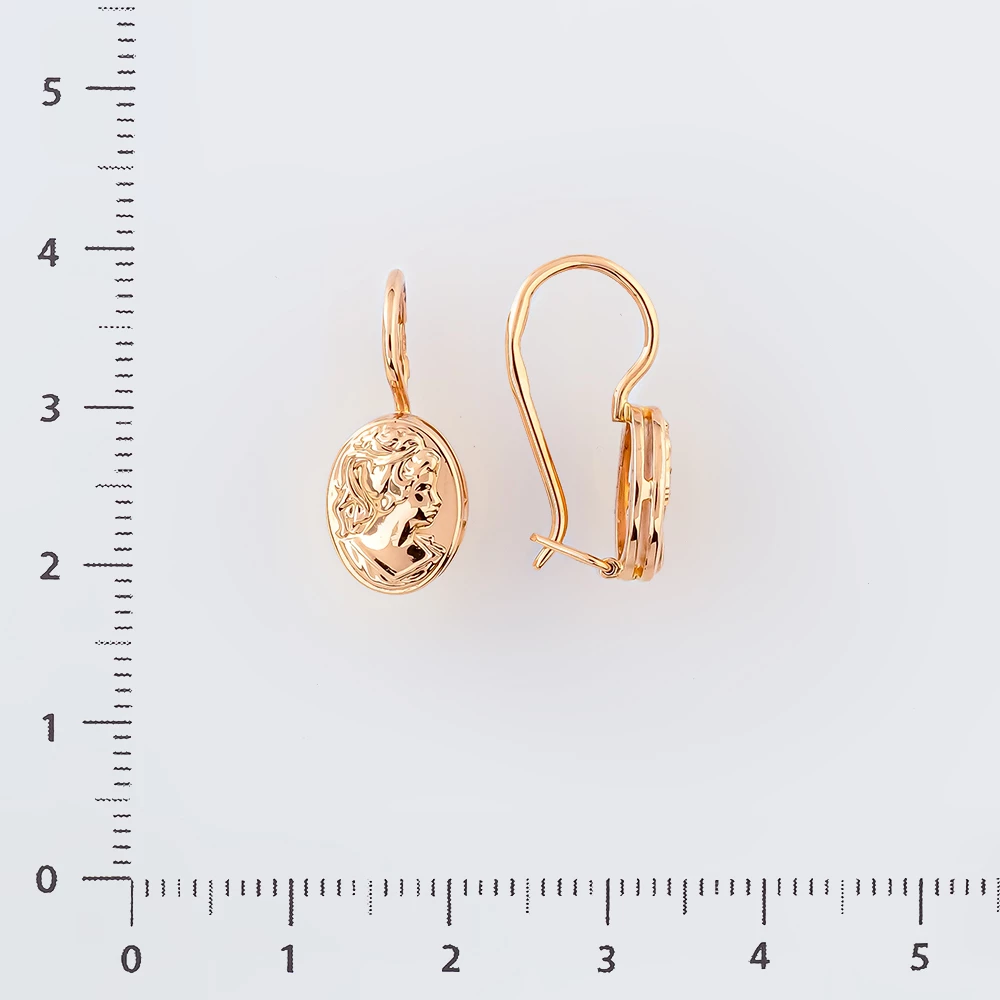 Серьги из красного золота 583 пробы