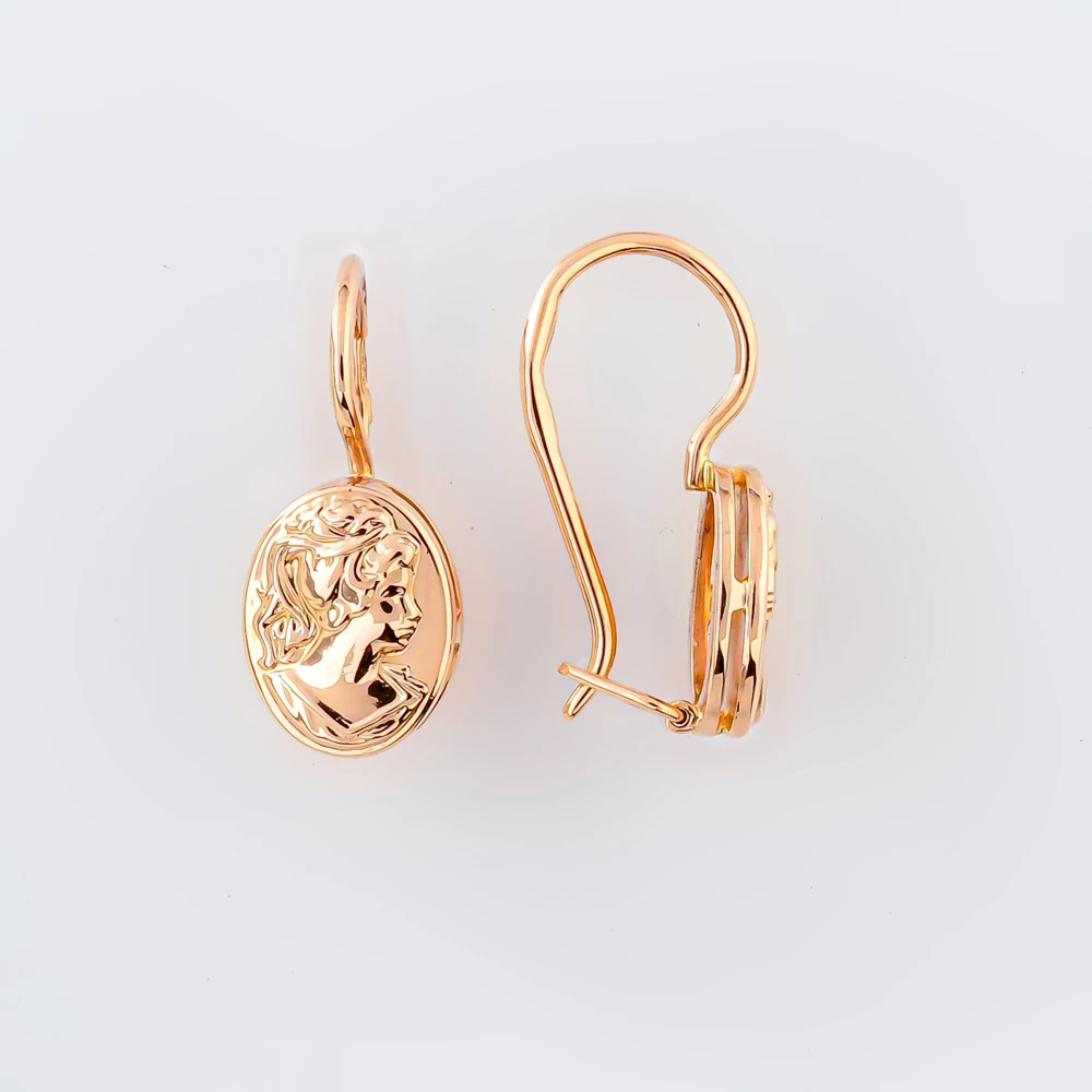 Серьги из красного золота 583 пробы