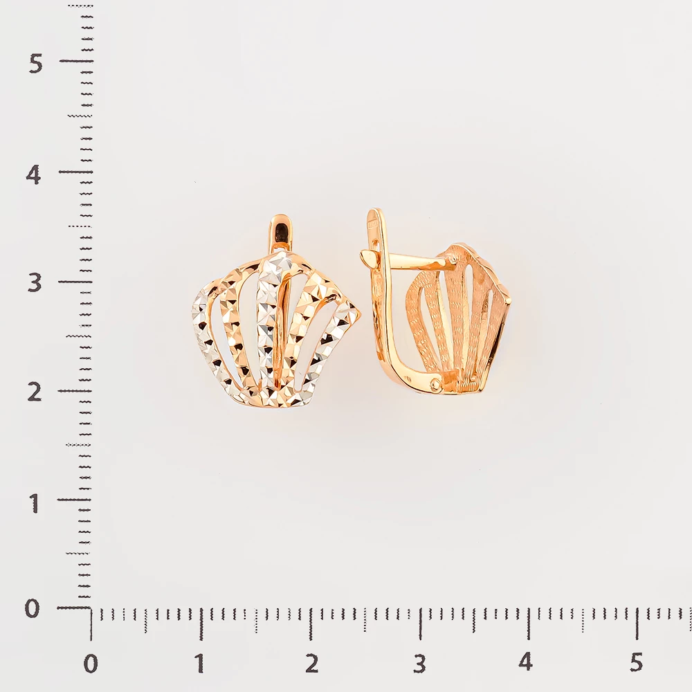 Серьги из красного золота 585 пробы