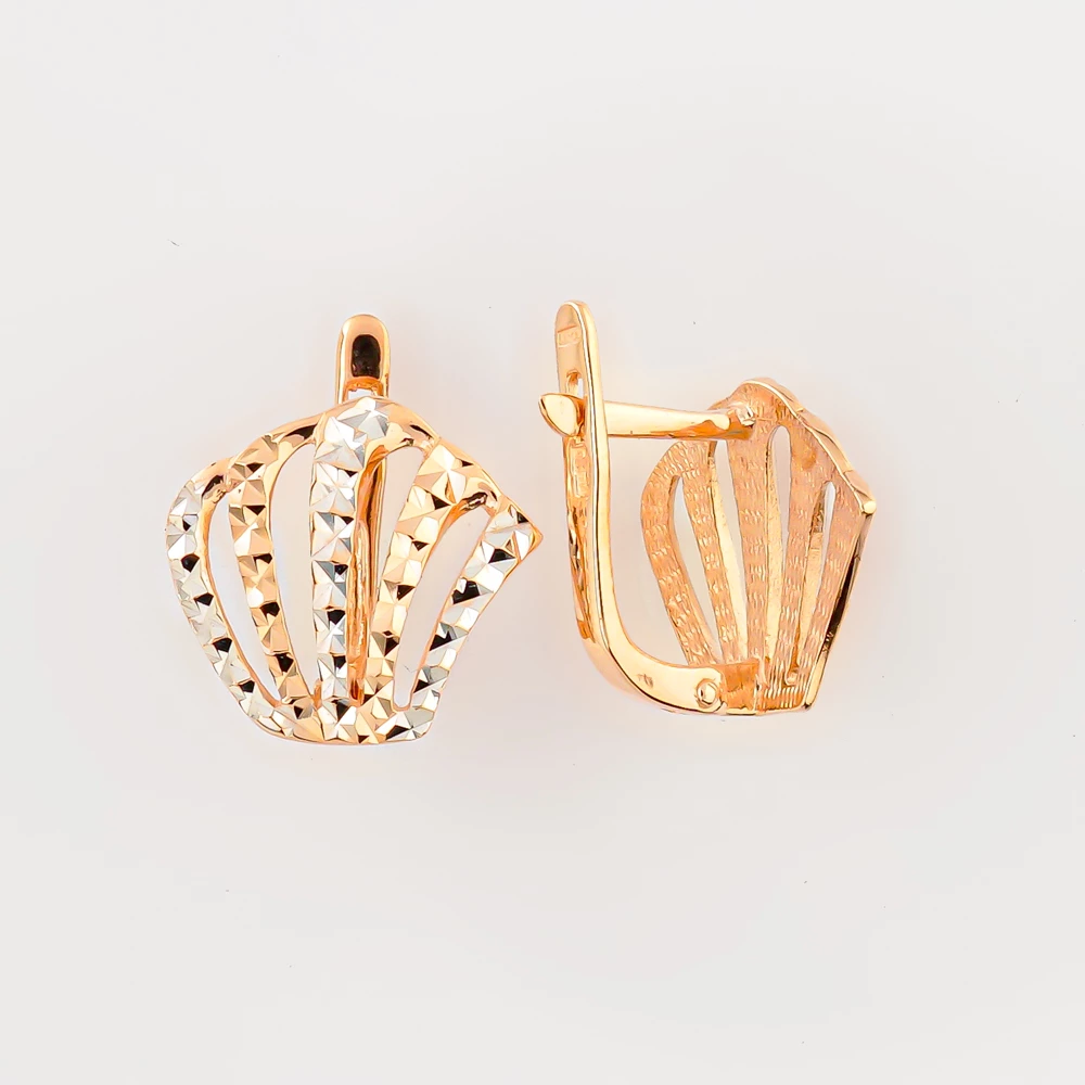 Серьги из красного золота 585 пробы