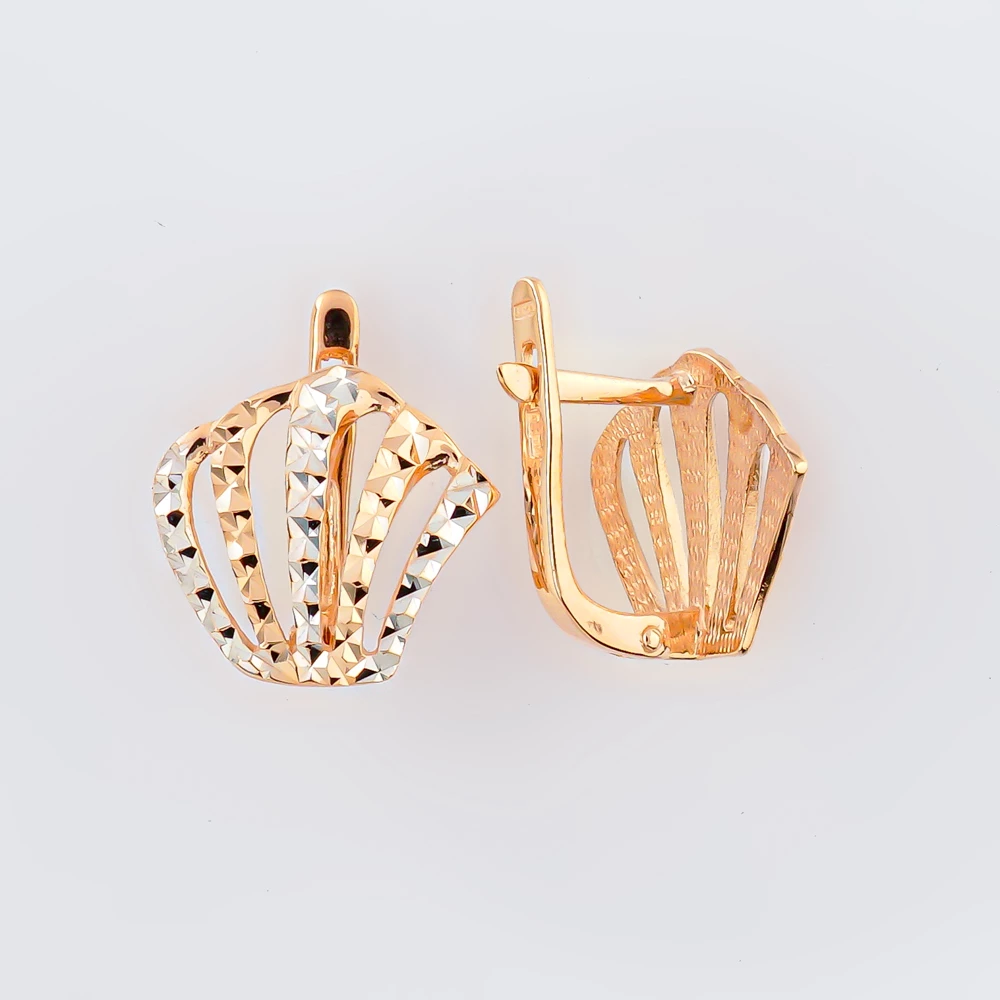 Серьги из красного золота 585 пробы