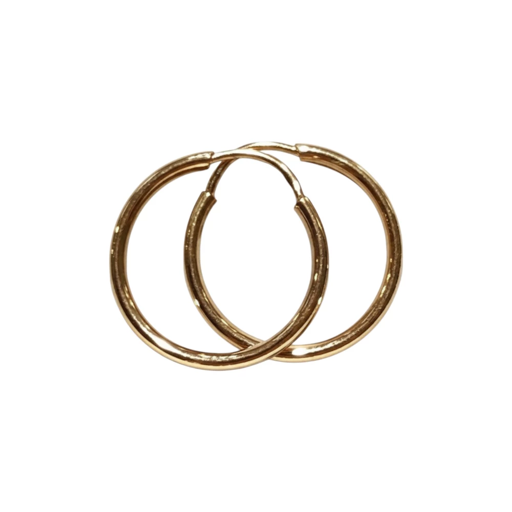 Серьги конго из красного золота 585 пробы