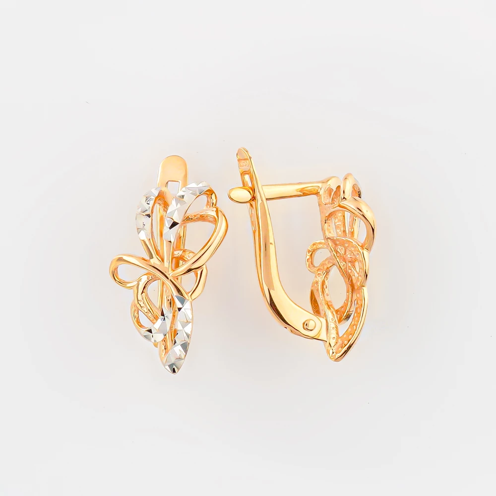 Серьги из красного золота 585 пробы