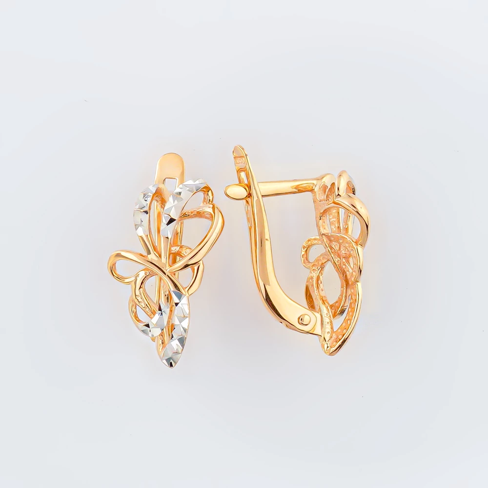 Серьги из красного золота 585 пробы