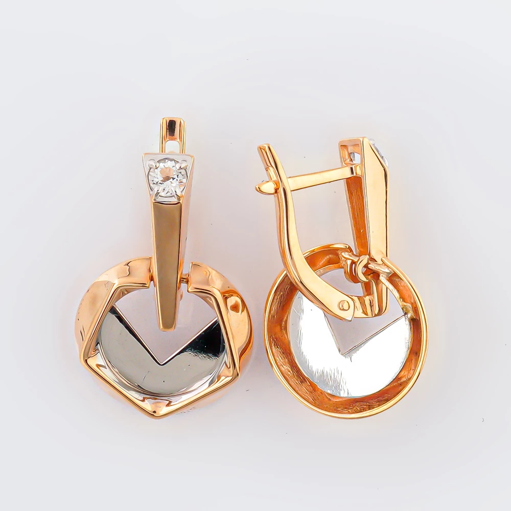 Серьги из красного золота 585 пробы