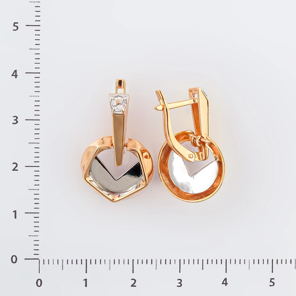 Серьги из красного золота 585 пробы