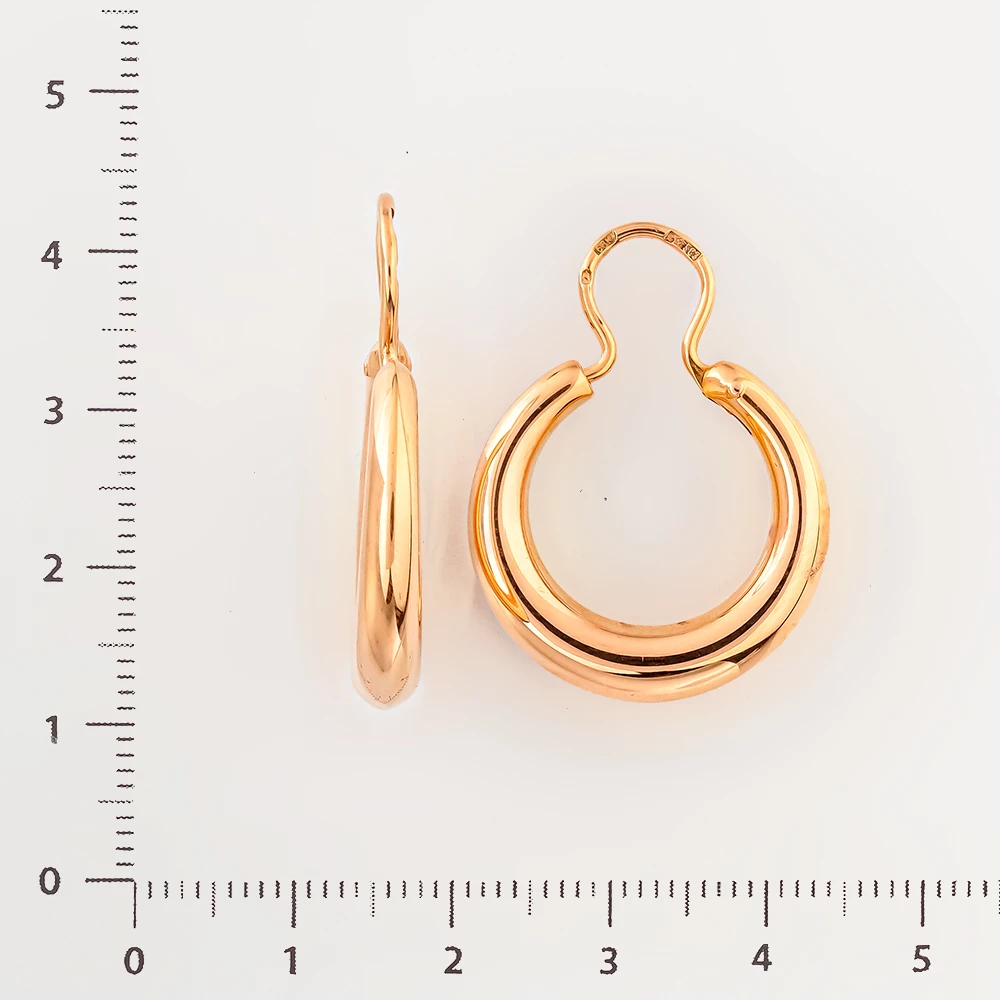 Серьги из красного золота 583 пробы