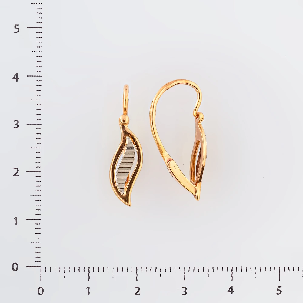 Серьги из красного золота 583 пробы