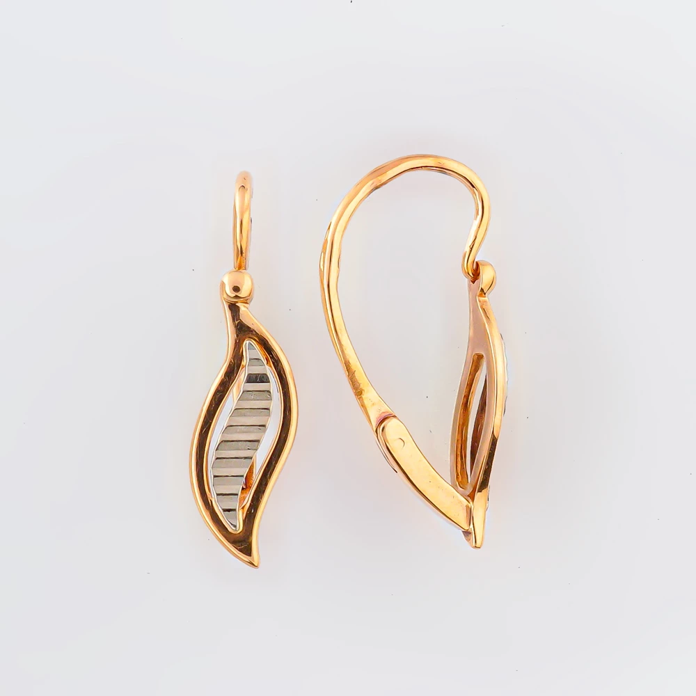 Серьги из красного золота 583 пробы