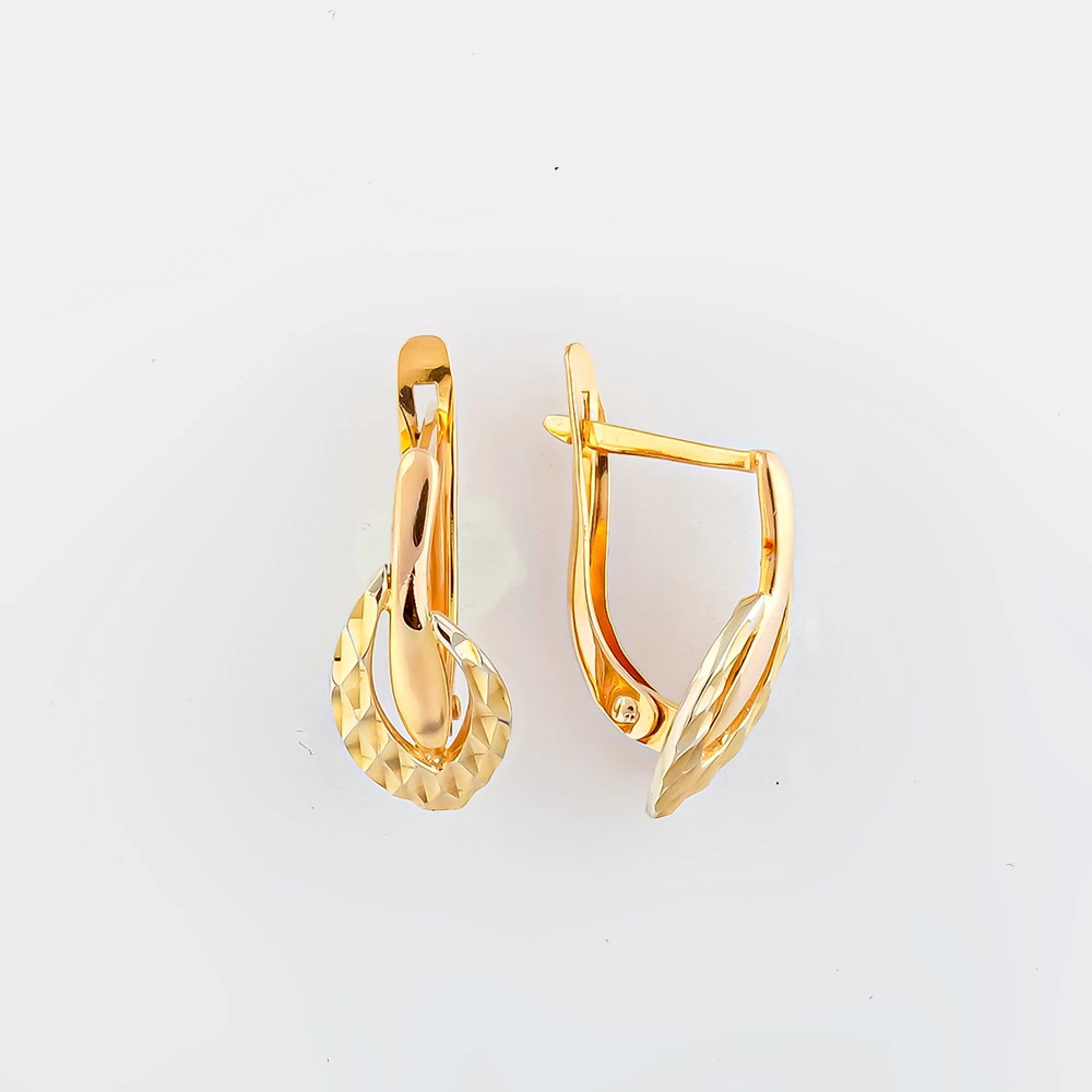 Серьги из красного золота 585 пробы