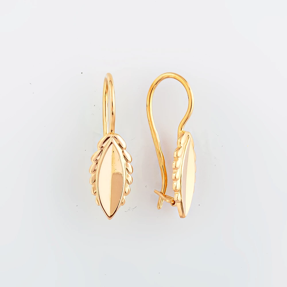 Серьги из красного золота 583 пробы