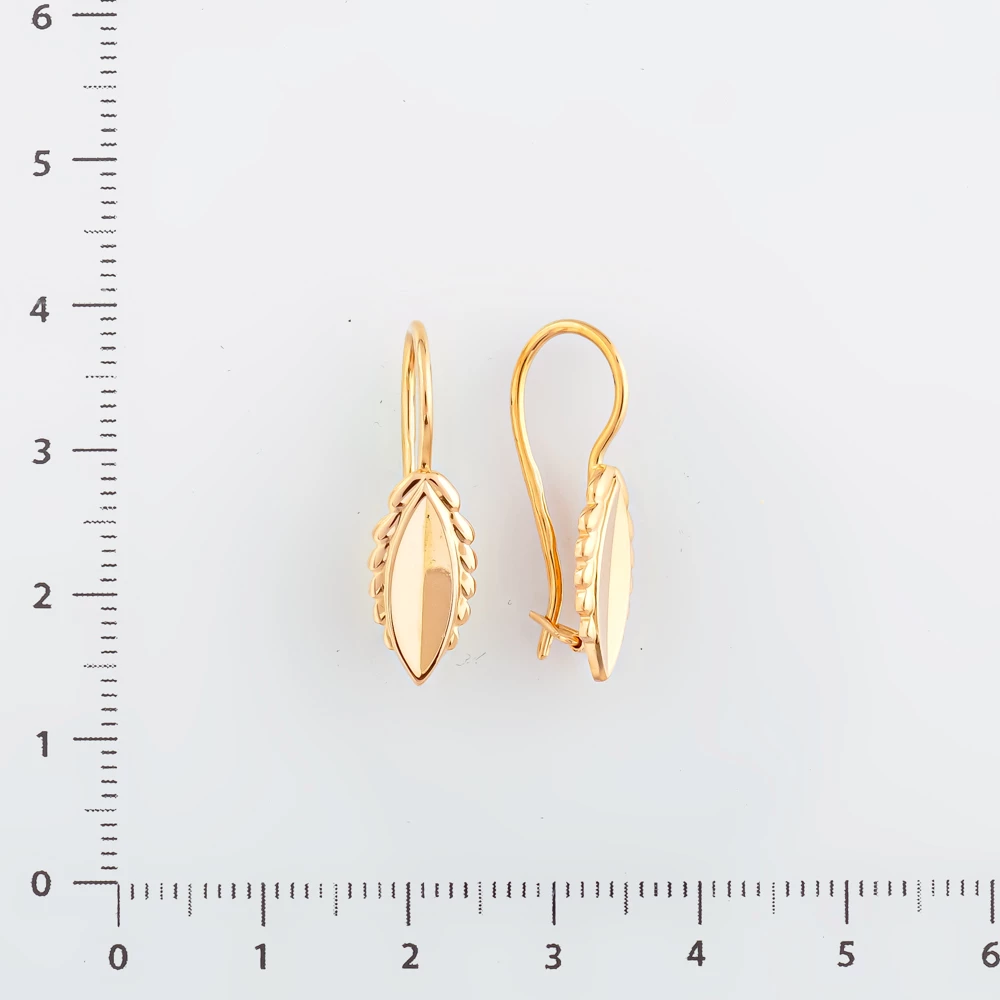 Серьги из красного золота 583 пробы
