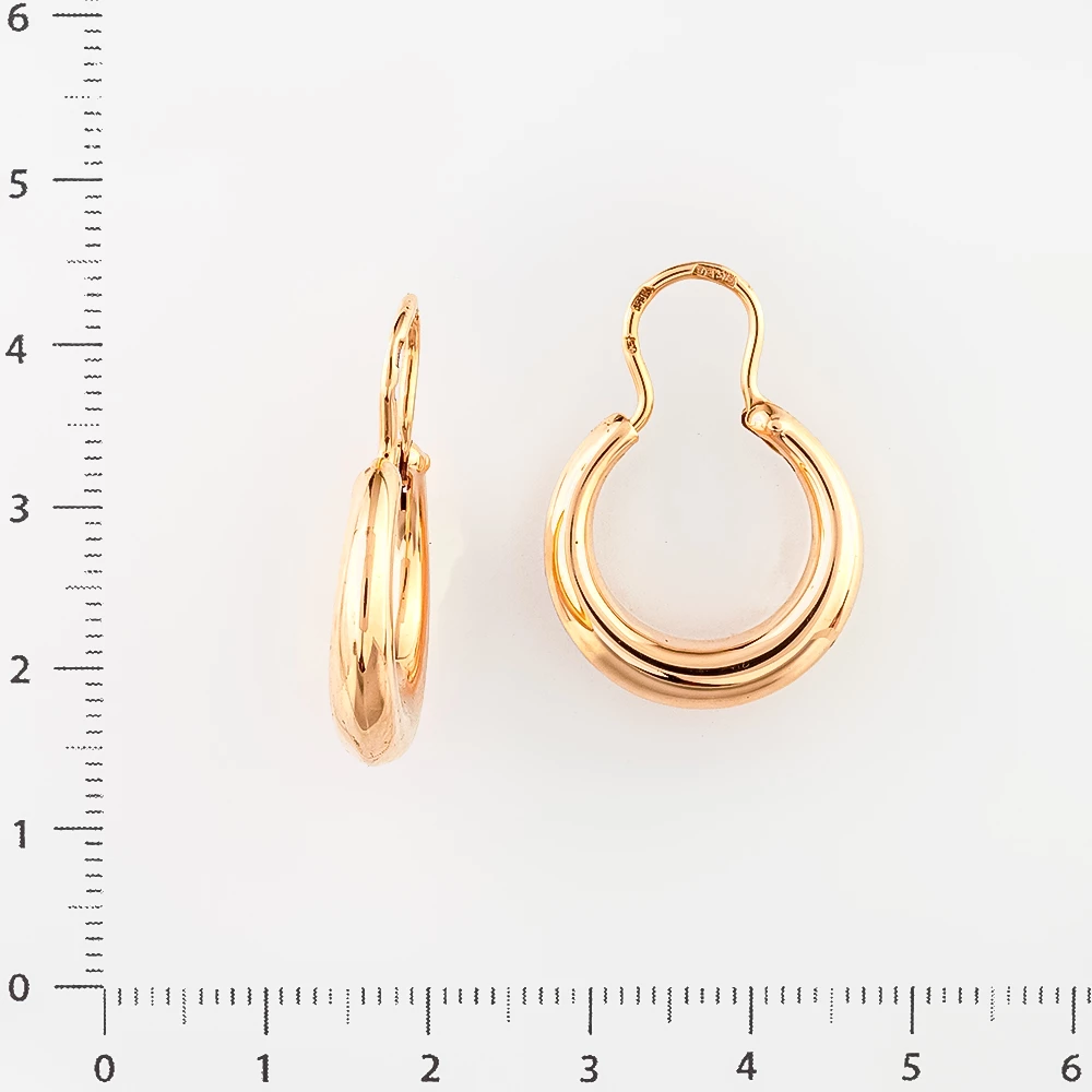 Серьги из красного золота 583 пробы