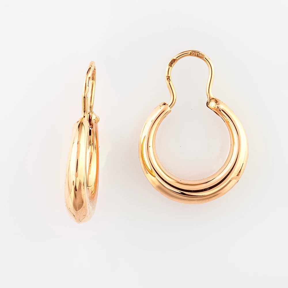Серьги из красного золота 583 пробы