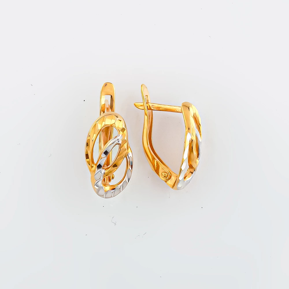 Серьги из красного золота 585 пробы
