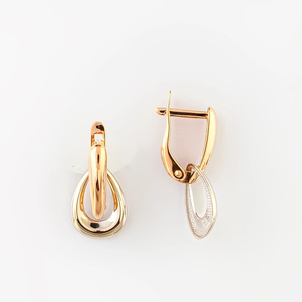 Серьги из красного золота 585 пробы