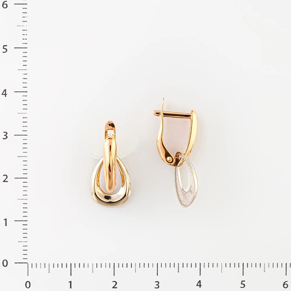 Серьги из красного золота 585 пробы
