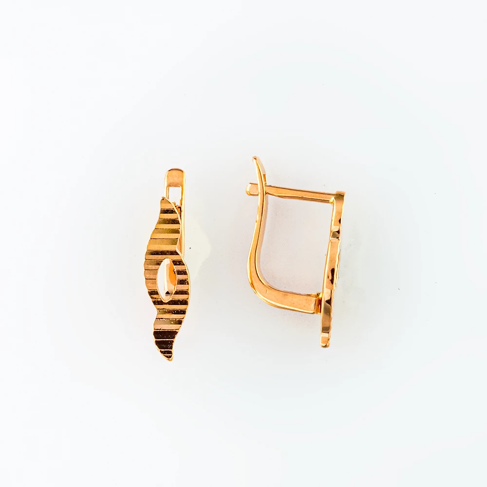 Серьги из красного золота 585 пробы