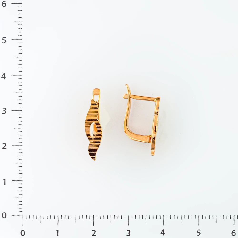 Серьги из красного золота 585 пробы