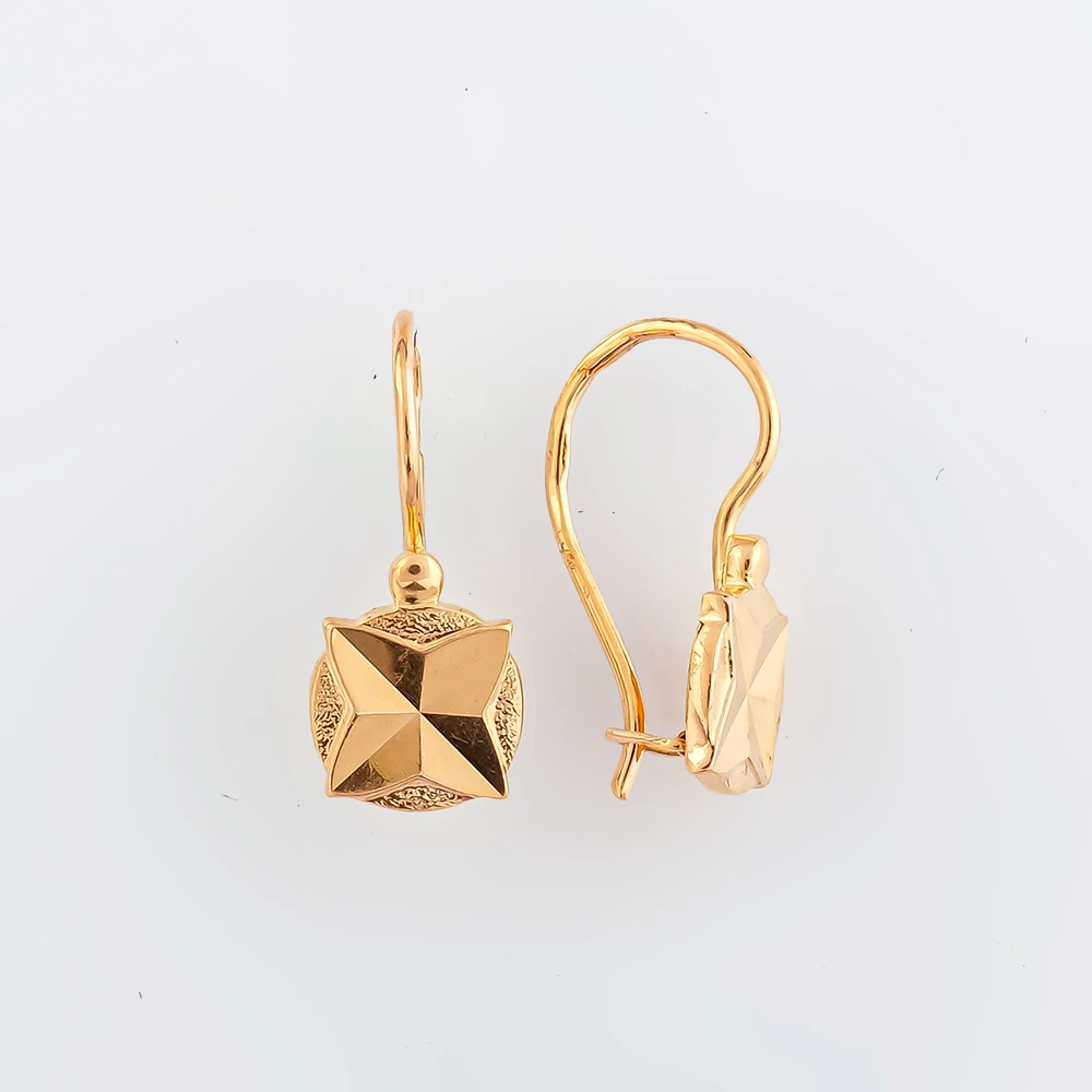 Серьги из красного золота 583 пробы