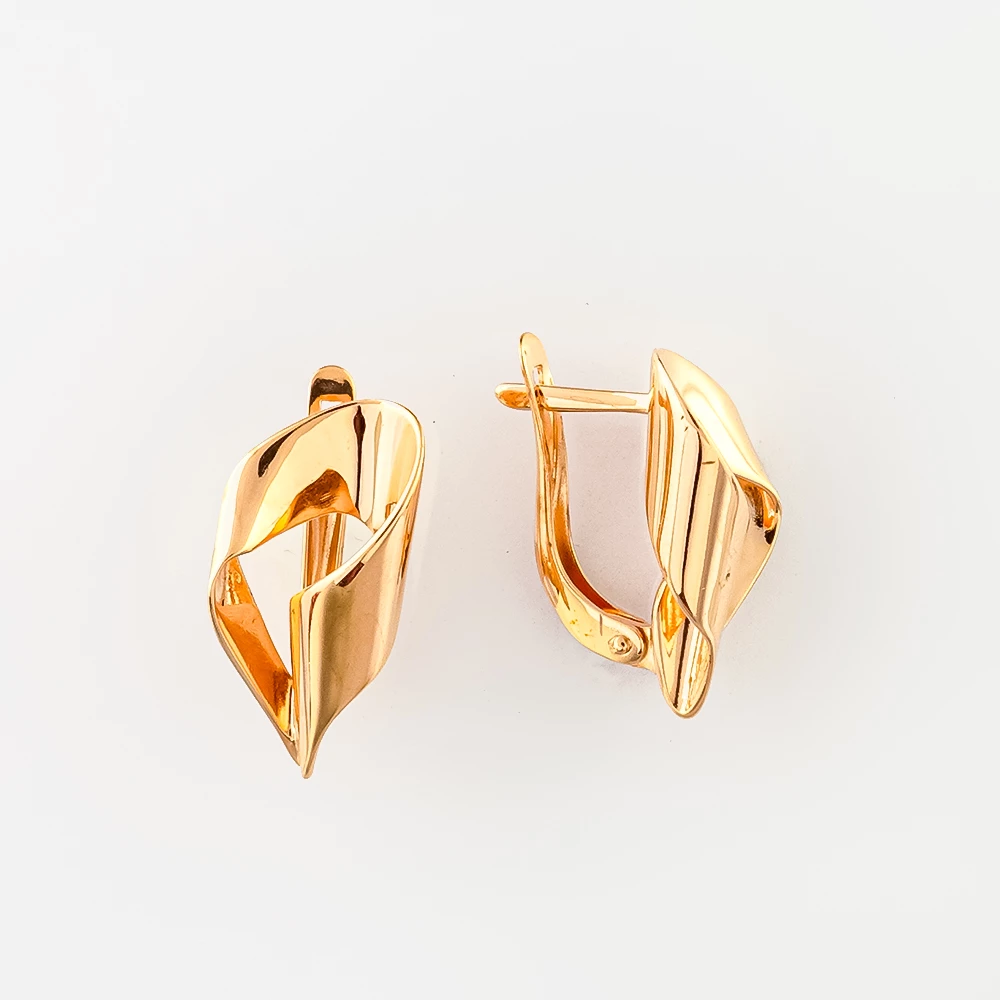 Серьги из красного золота 585 пробы