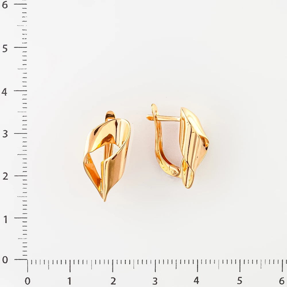 Серьги из красного золота 585 пробы