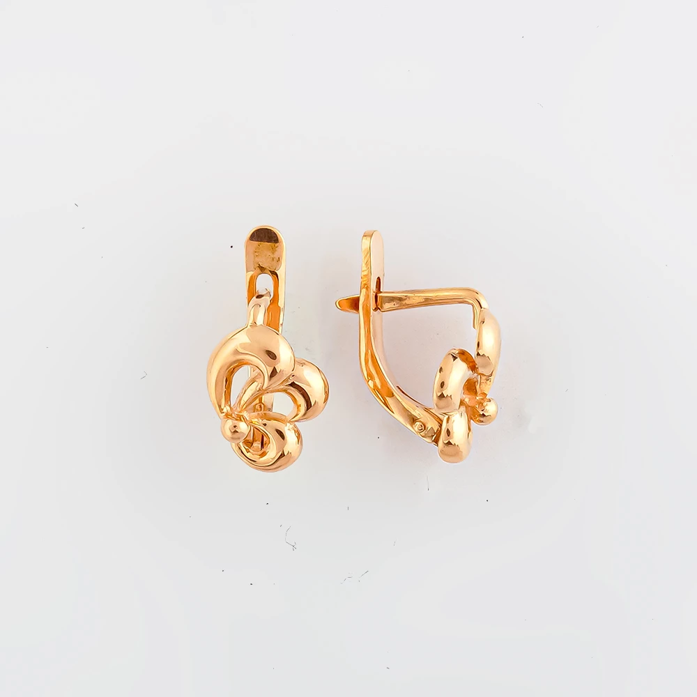 Серьги из красного золота 583 пробы