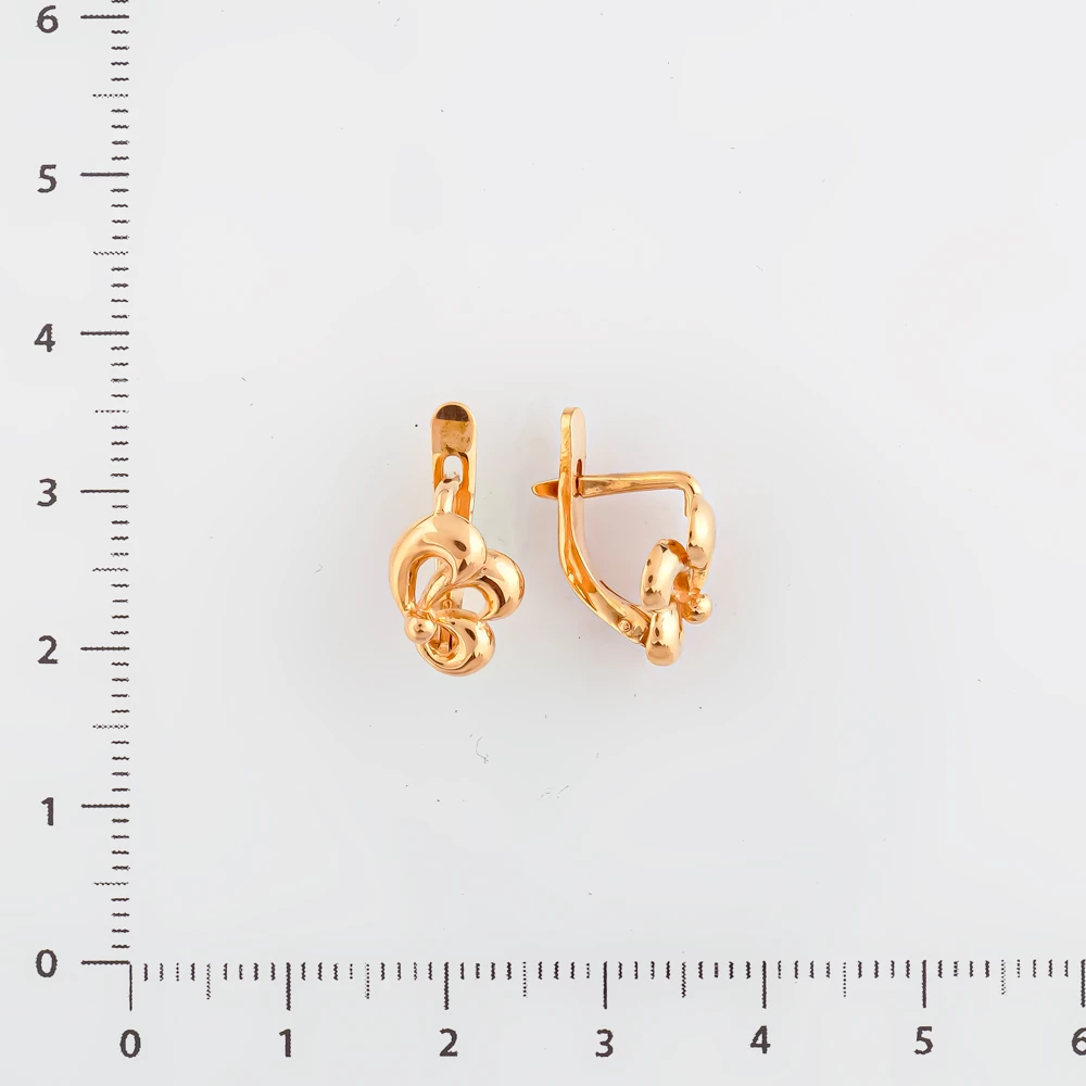 Серьги из красного золота 583 пробы