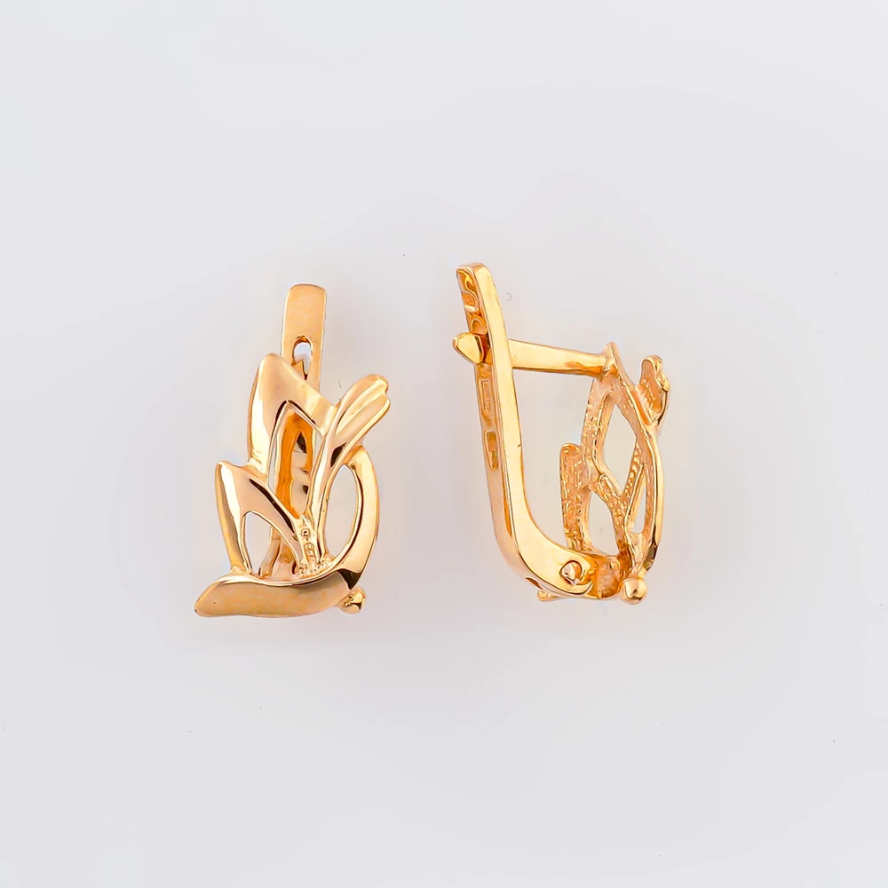 Серьги из красного золота 585 пробы