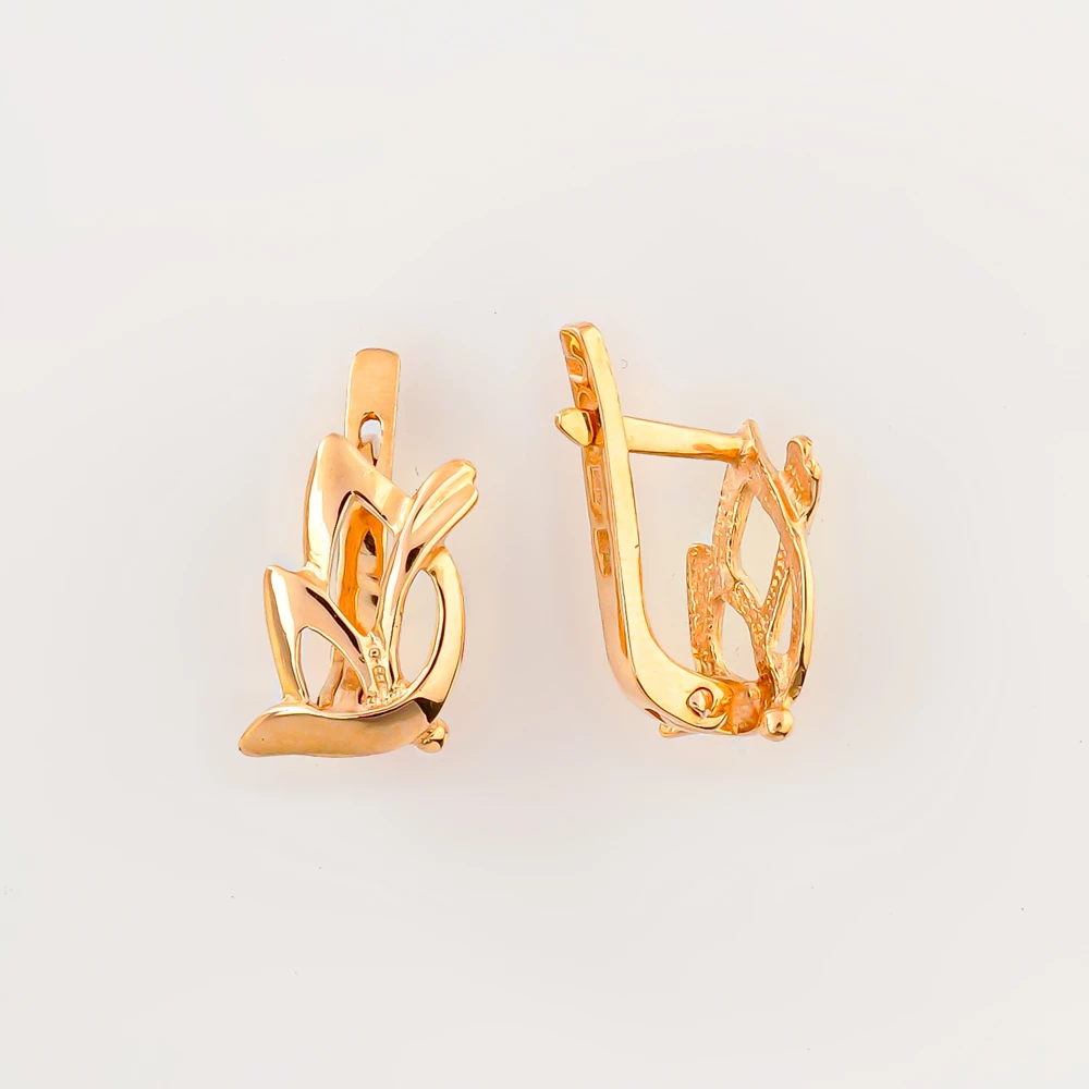 Серьги из красного золота 585 пробы