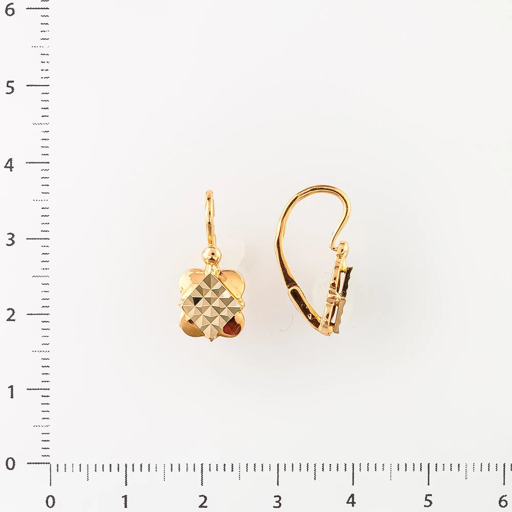 Серьги из красного золота 583 пробы