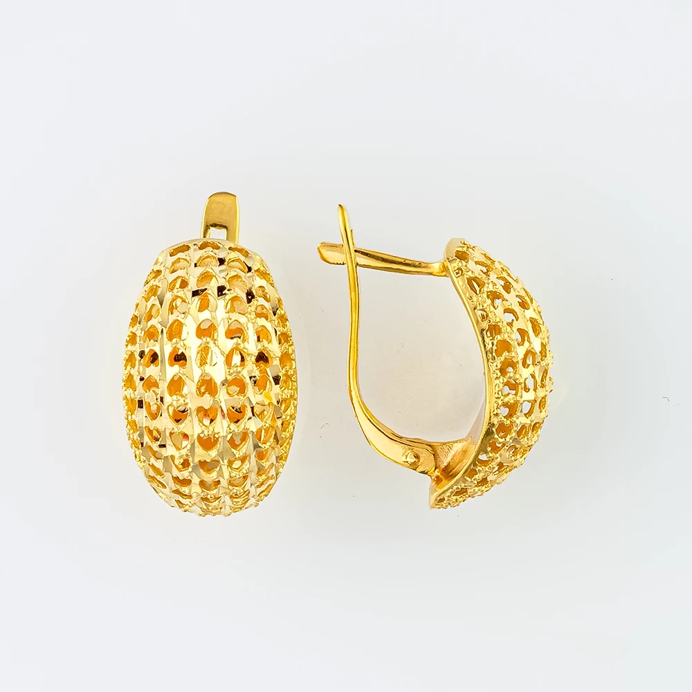 Серьги из желтого золота 500 пробы
