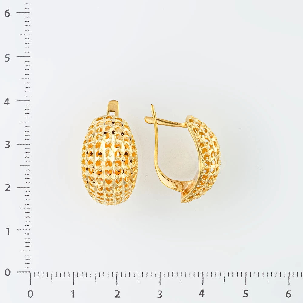 Серьги из желтого золота 500 пробы