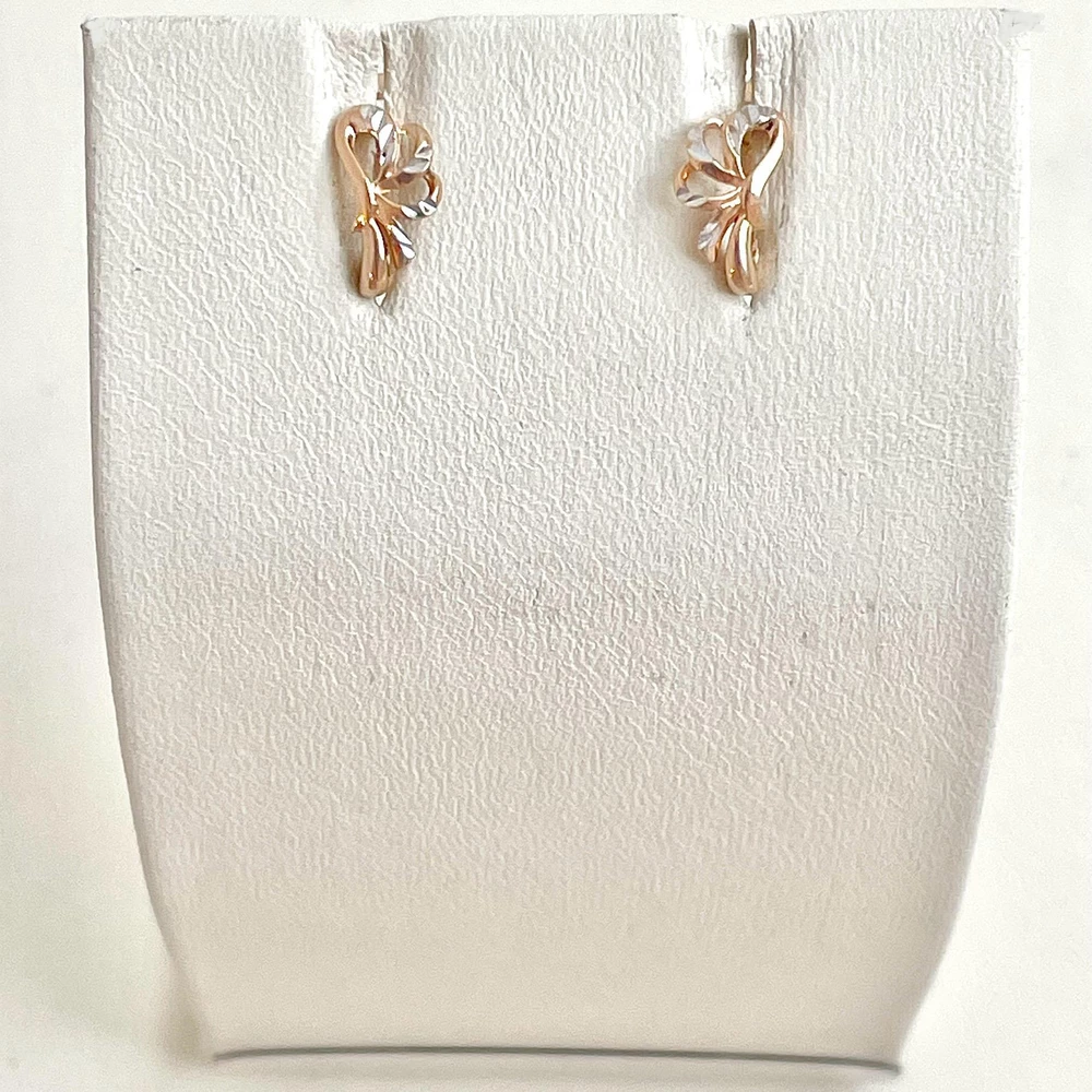 Серьги из красного золота 585 пробы