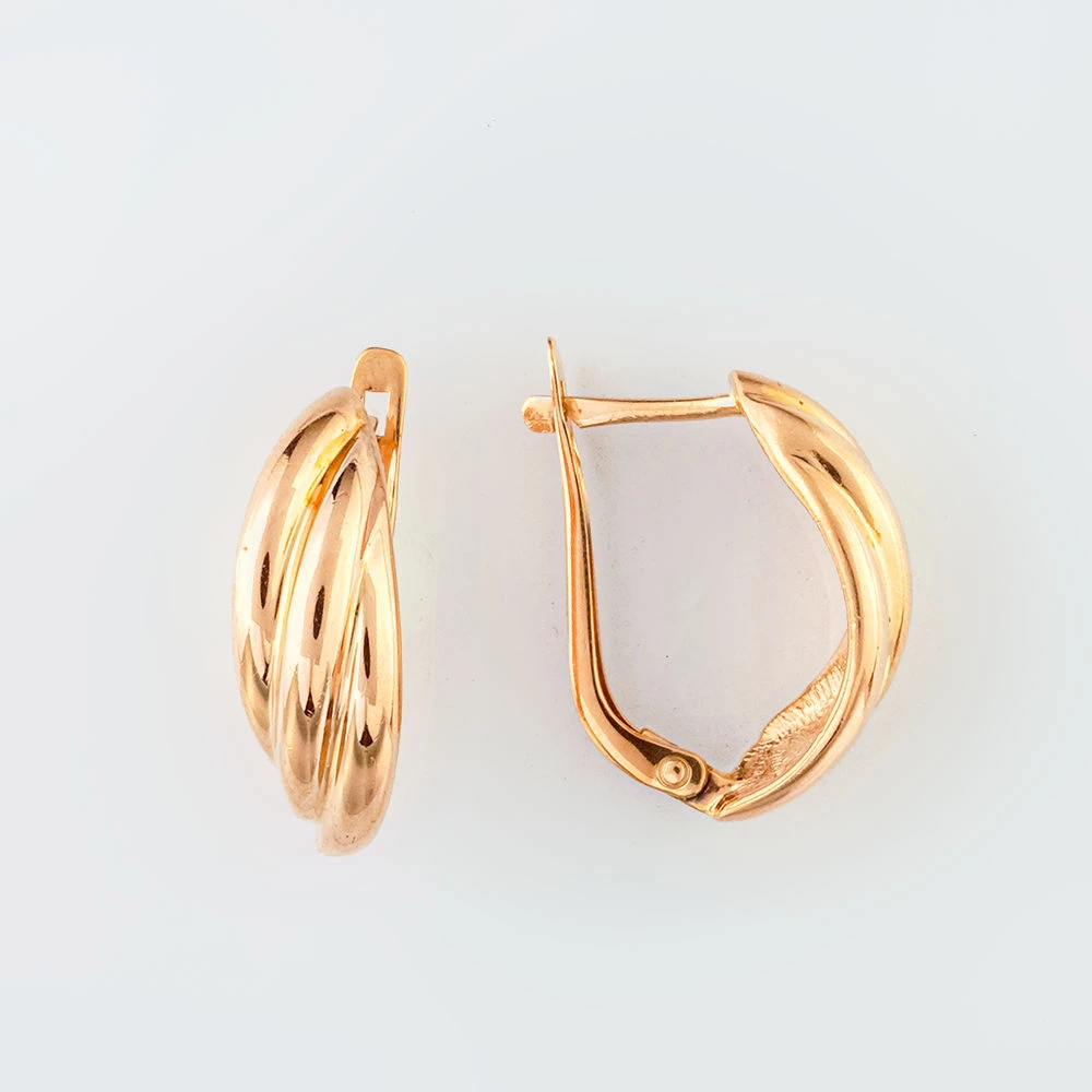 Серьги из красного золота 585 пробы