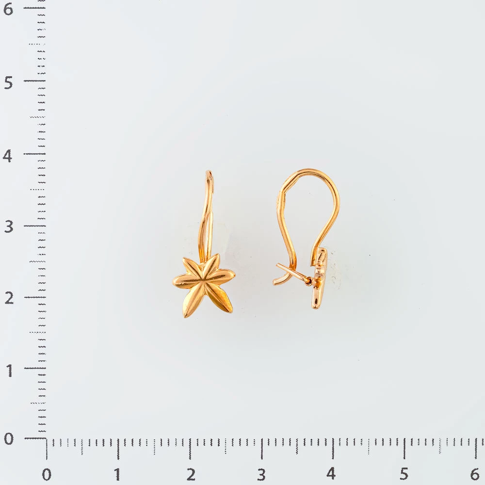 Серьги из красного золота 583 пробы