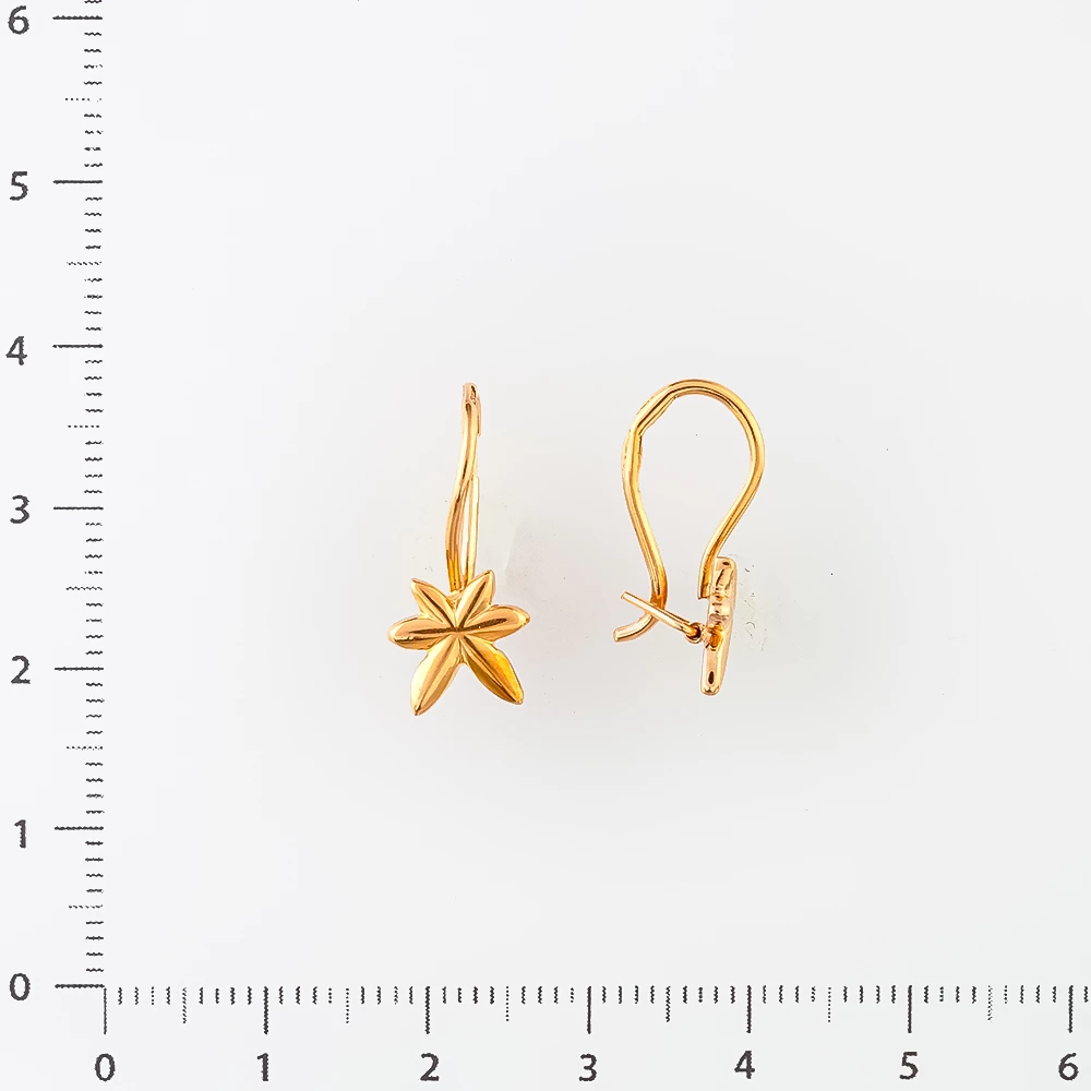 Серьги из красного золота 583 пробы
